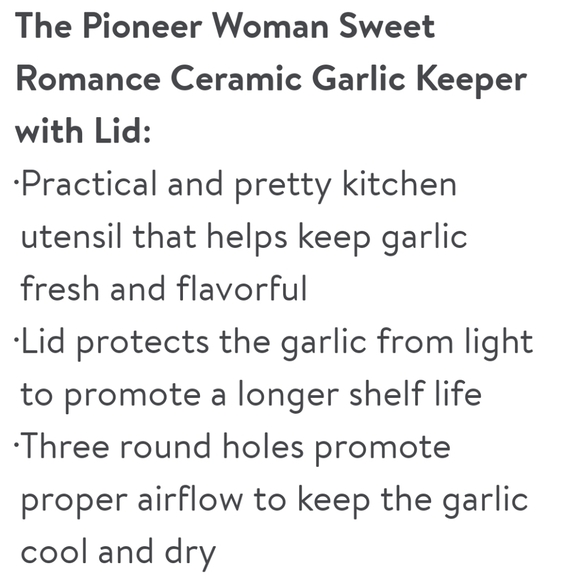 New Arrival 2023 Pioneer Woman Sweet Romance Yellow Gingham Garlic  Keep… - Picture 5 of 6